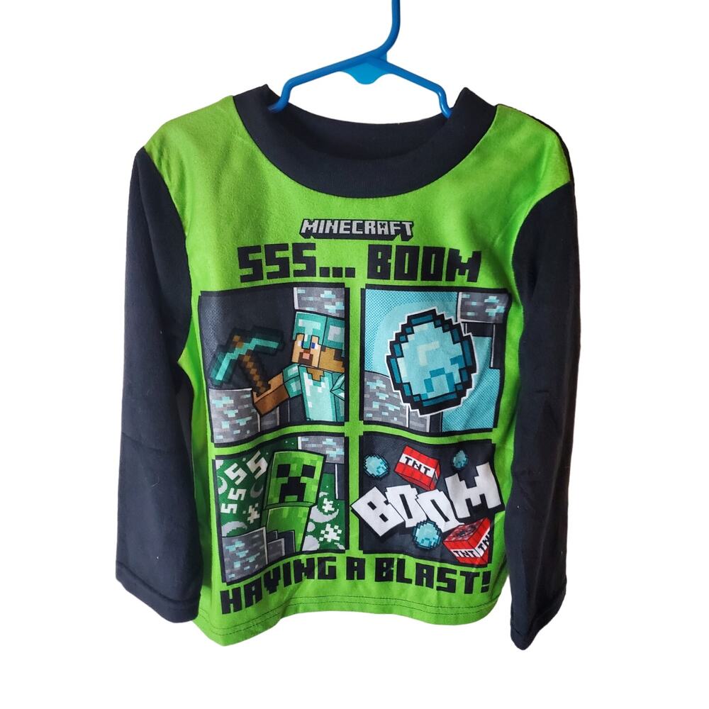 MInecraft Boys Fleece Pajama Top, NWT, Size 6
